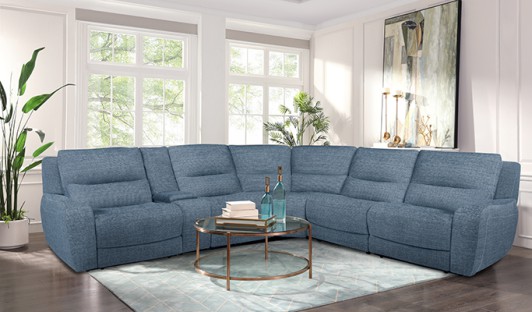 Camden Arabian 6-Piece Sectional with Console